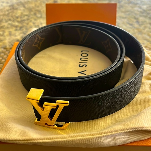 louis vuitton yellow belt